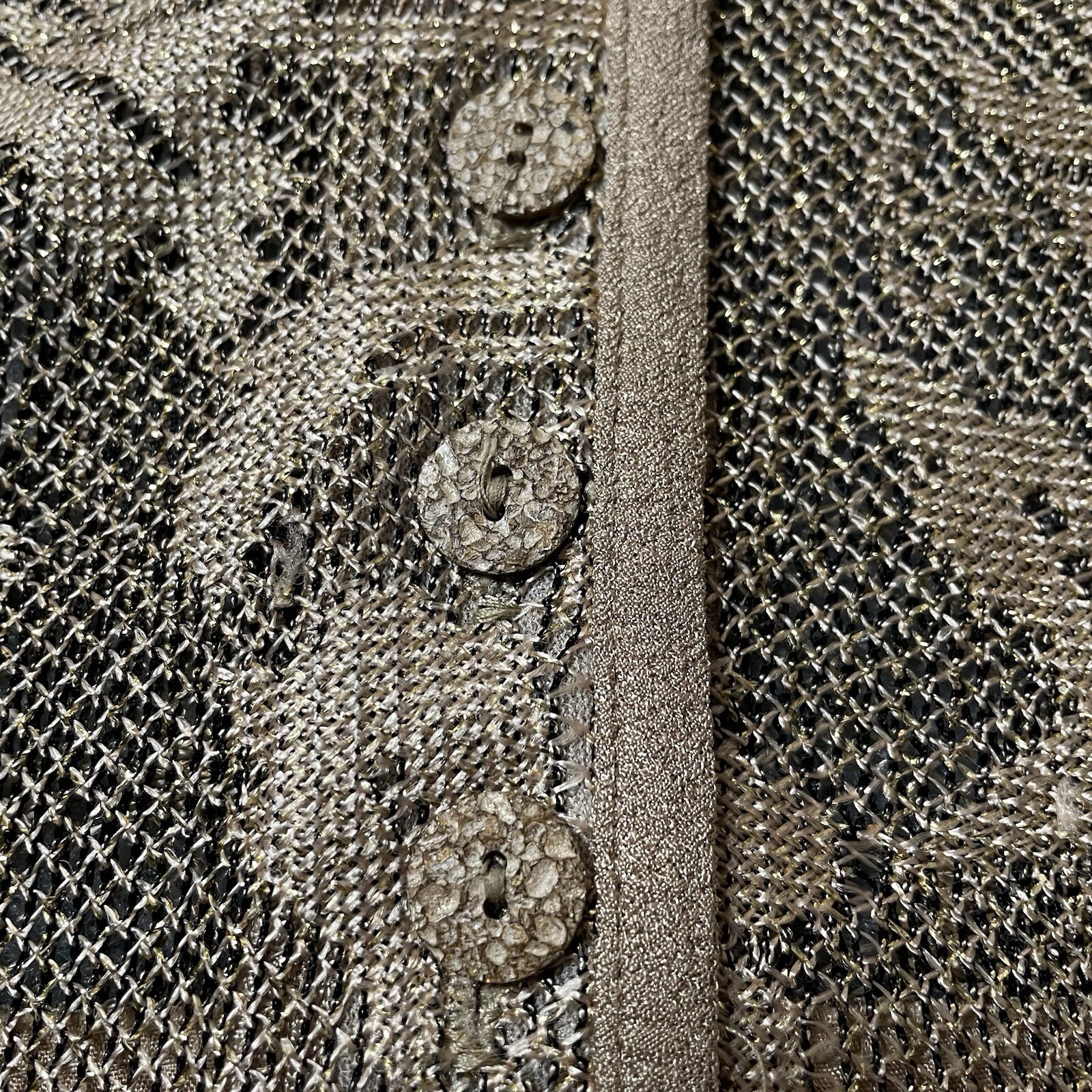 Vtg Special Thyme Floral Cardigan Women’s 16W Beige Button USA Made Classic Boho