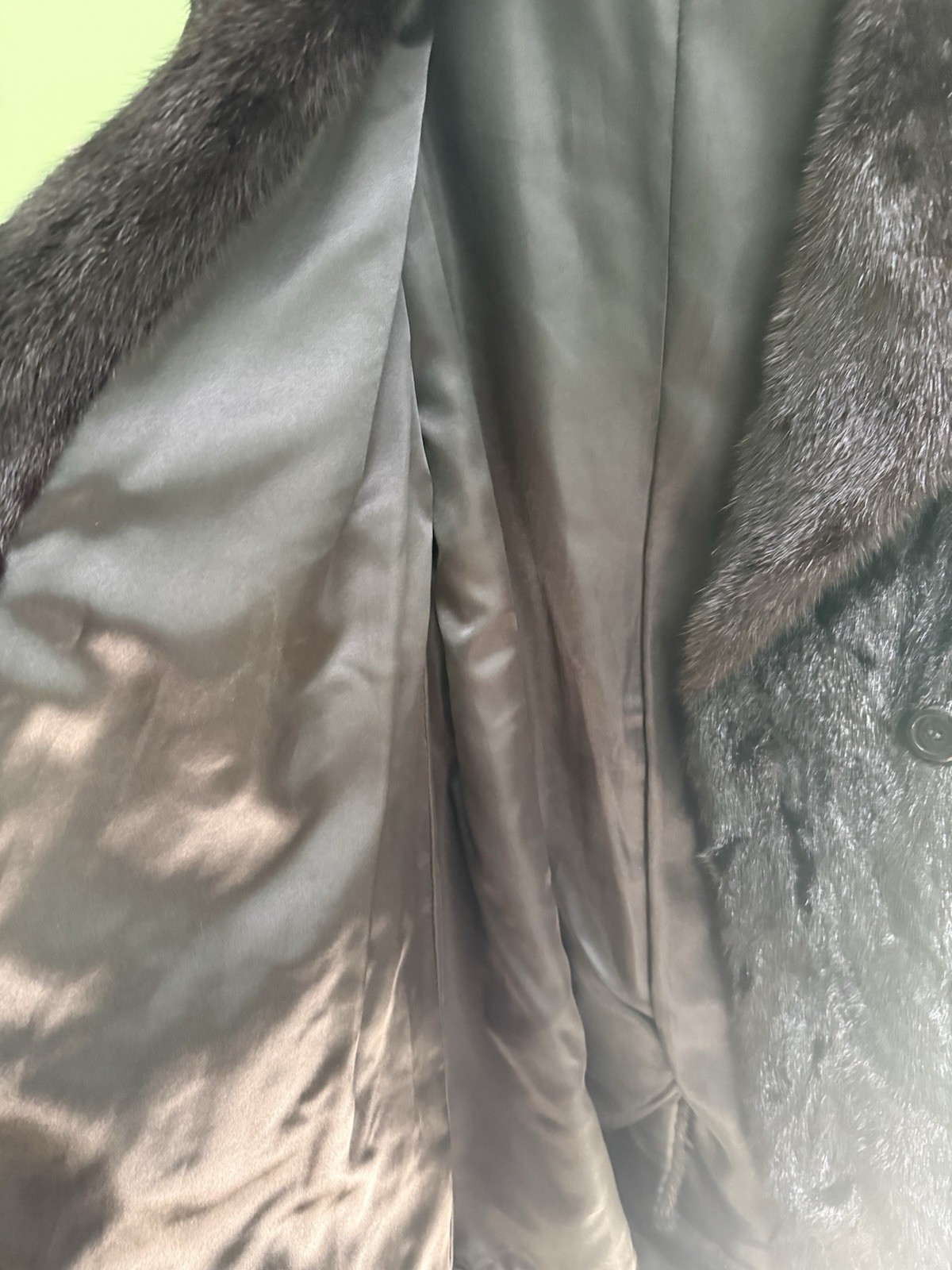 Vintage Black mint fur coat from Alan Furs of Richmond