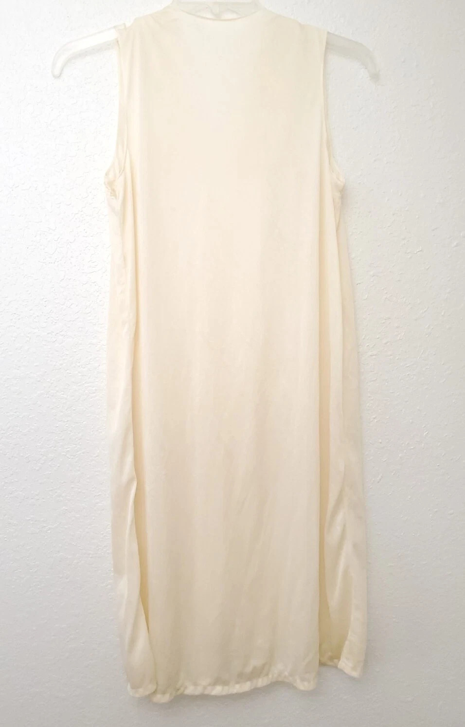 Vintage 1970s Paramount Lingerie Gown Semi Sheer Beige Gown Sleepwear VGUC