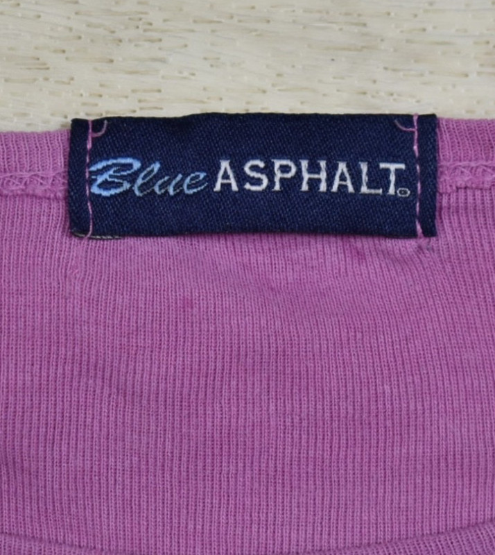 Y2K Blue Asphalt T Shirt Babydoll Tee Tie Dye Dragon Pink Fuchsia MED VTG 2000s