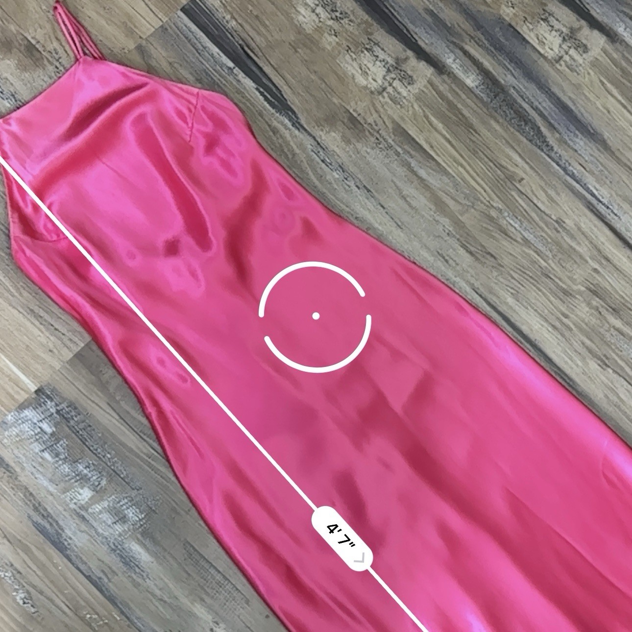 VTG 90s Hot Pink Satin High Neck Low Back Formal Slip Prom Dress