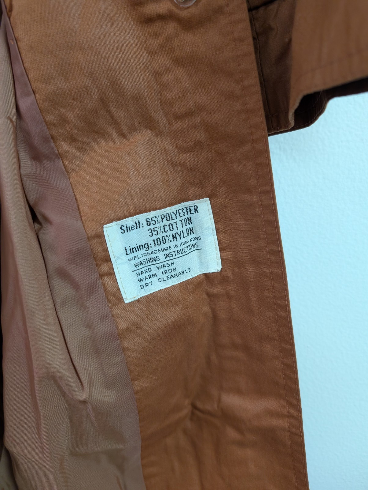 Vintage Rain-Ette Fashions Trench Coat 70s Street Style Lightweight 13 / 14