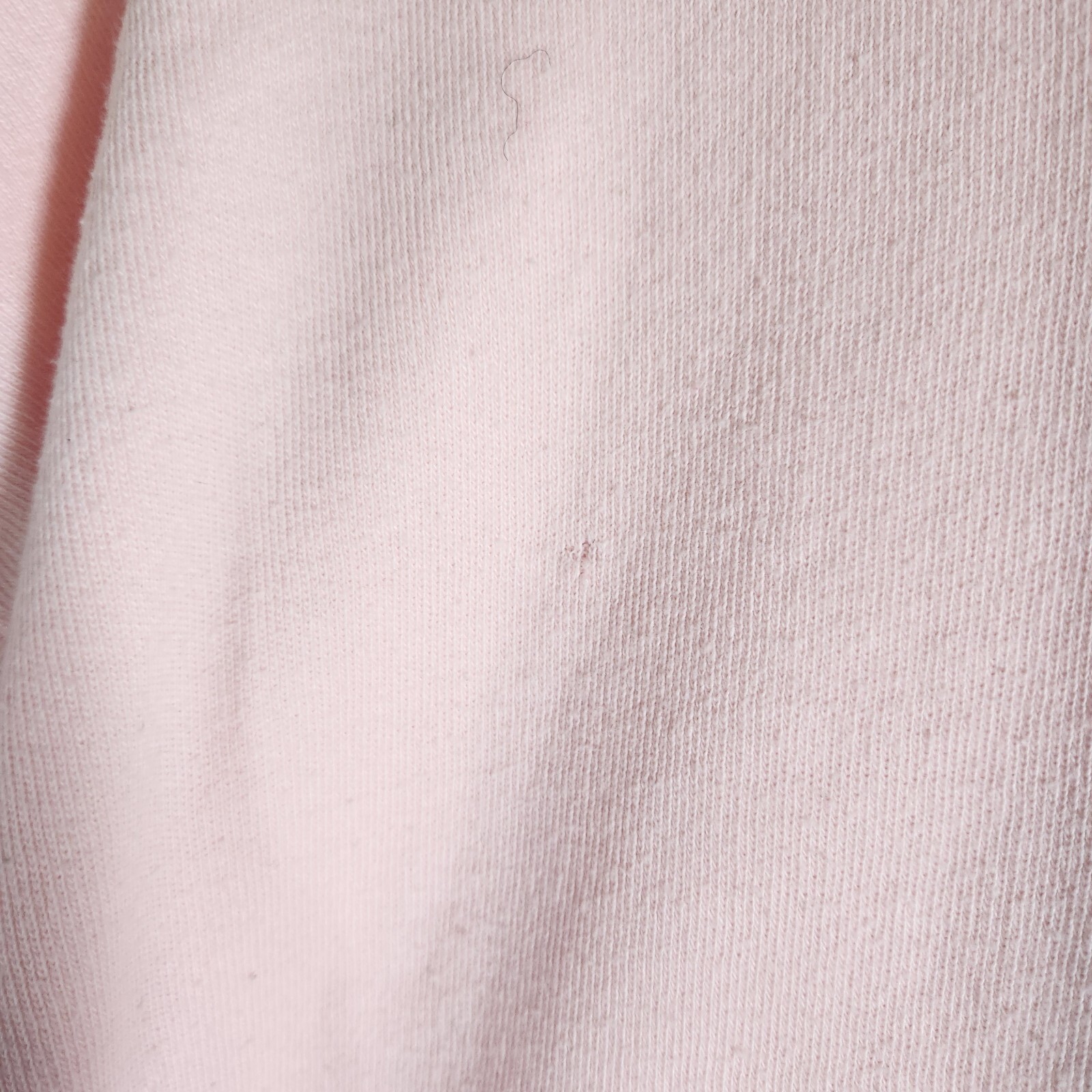 Vintage Pink Sweater Cropped Cardigan Cotton Pastel Made In USA Large 90s Y2K