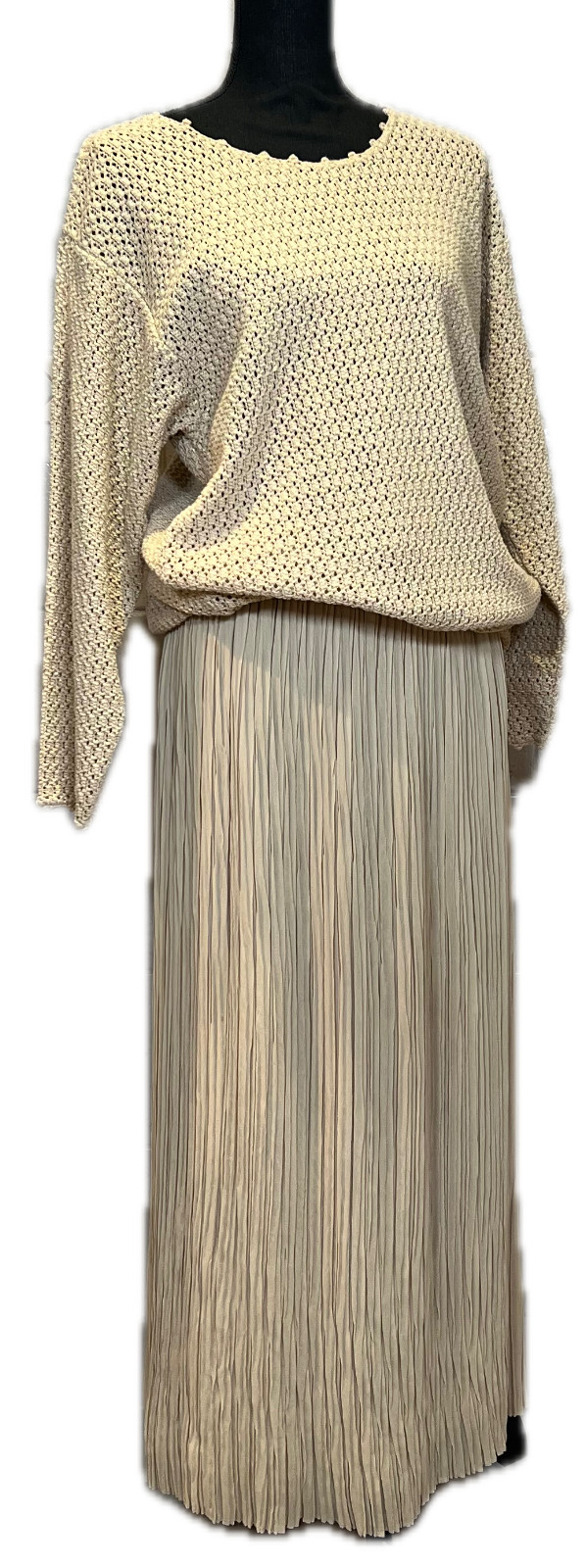 Vintage LizSport Liz Claiborne Oversized Sweater and Skirt Set Size S/M