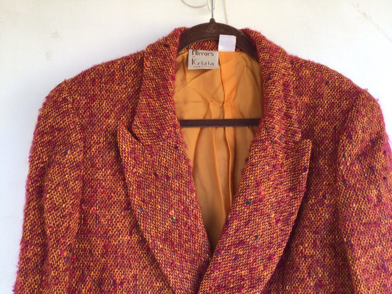 Vintage MIRRORS OF KRIZIA 100% Cupro Jacket Blazer