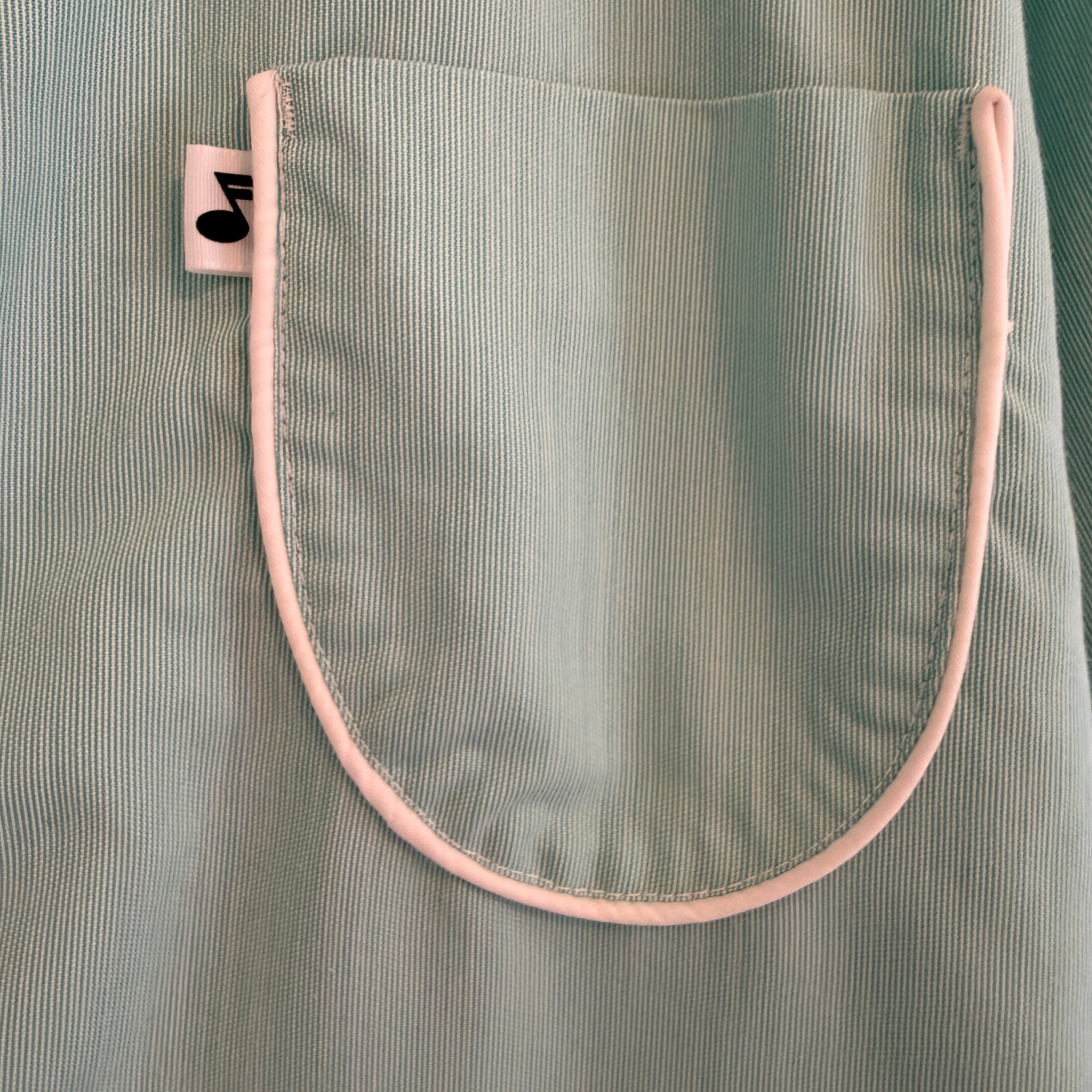 VTG 60s Hopkins Pub Hlth Uniform Green/Wht Pinstripe Actual Pediatricians Coat