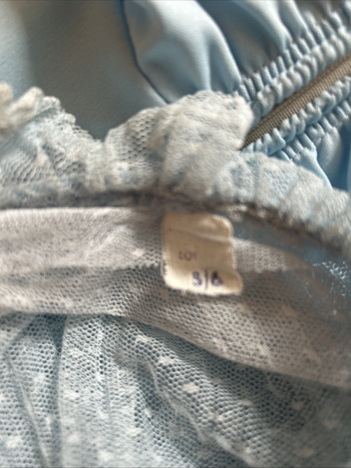 Vintage 1970’s Junior XS Blue Dress With Spaghetti Straps And Lace Jacket