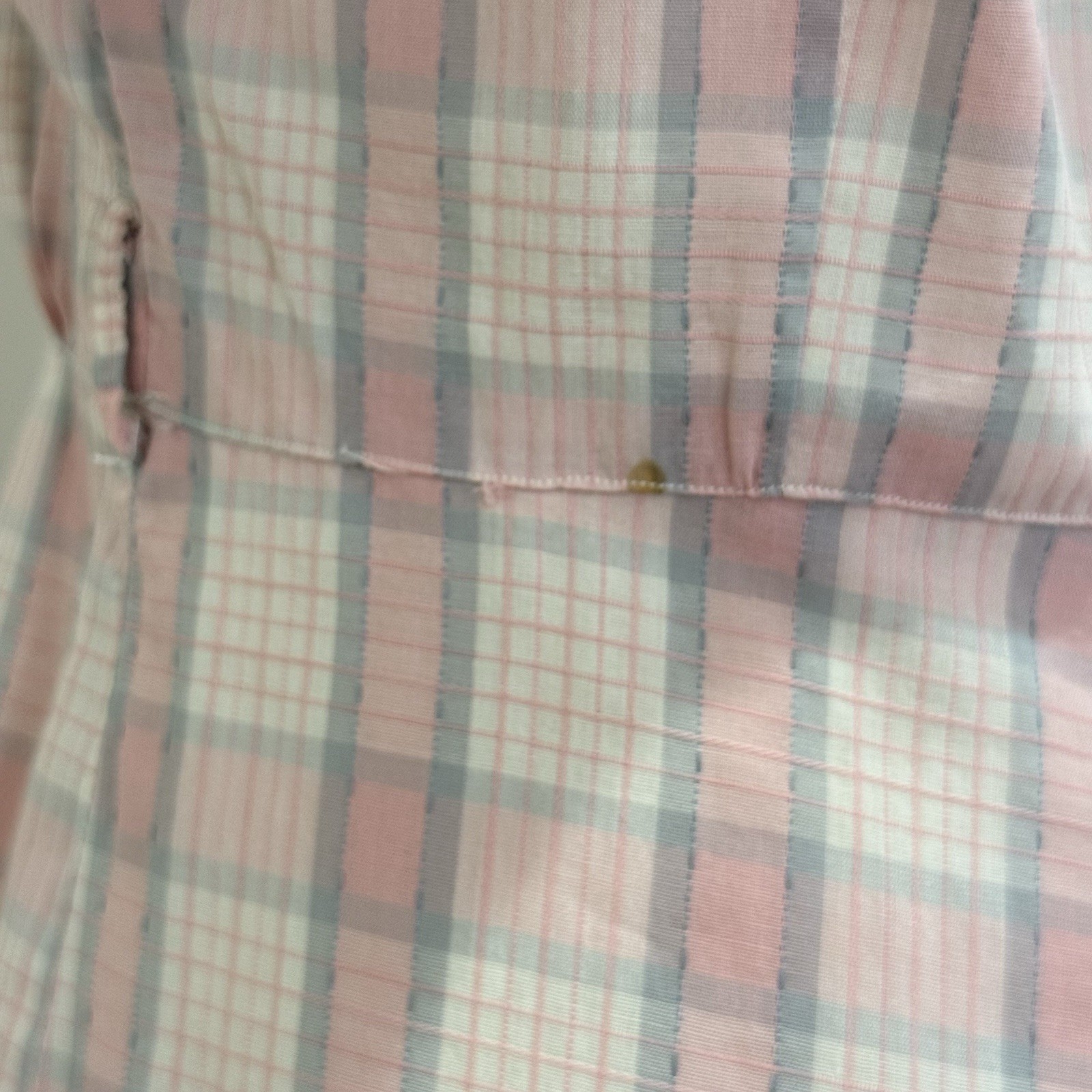 Vintage Adele Fashions Plaid Day Dress Small Pink 50s Retro Cottage Feminine