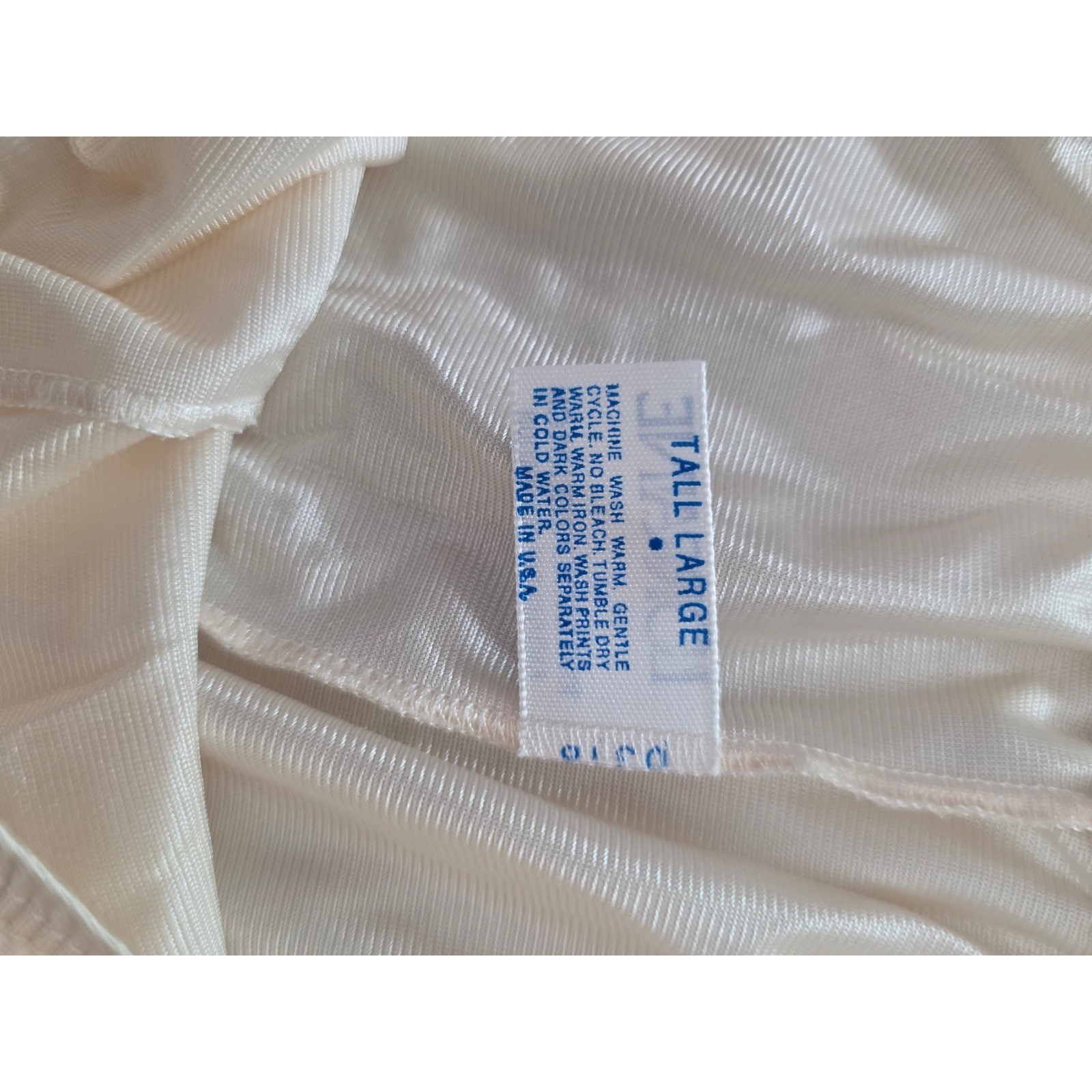 Vintage Lorraine Cream Antron III Nylon Lace Trim Culotte shorts Slip Large USA