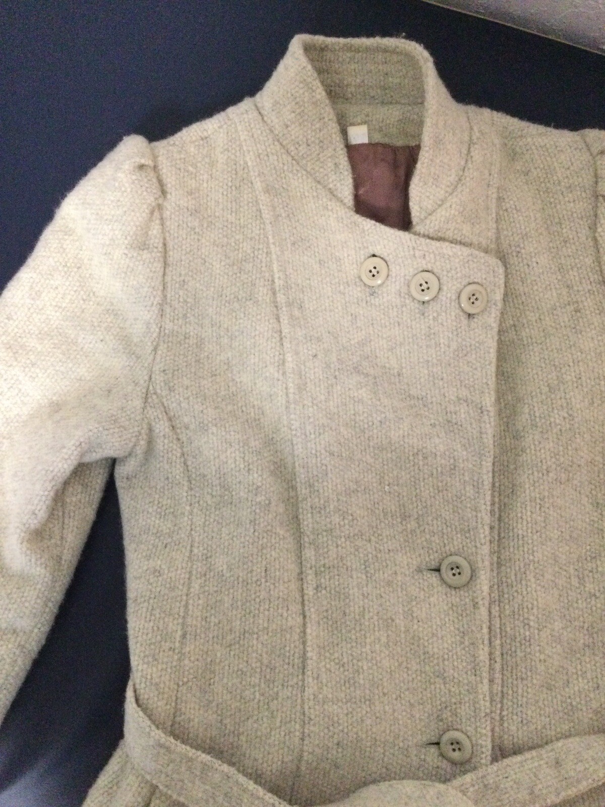 Irving Posluns Belted Maxi Long Wool Coat Lined Size 11/12 Beautiful Condition