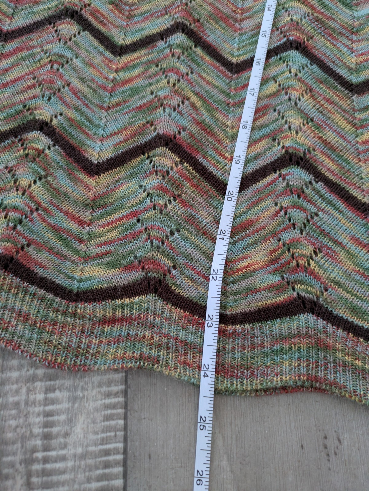 Vintage Womens Chevron Sweater USA Made Multicolor XS/S Cuddle Knit