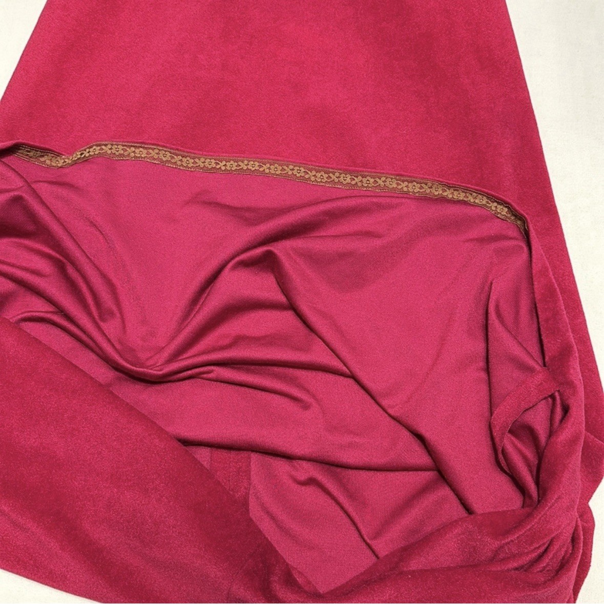 Vintage 1970’s JC Penney Fashions Red Velvet Dress