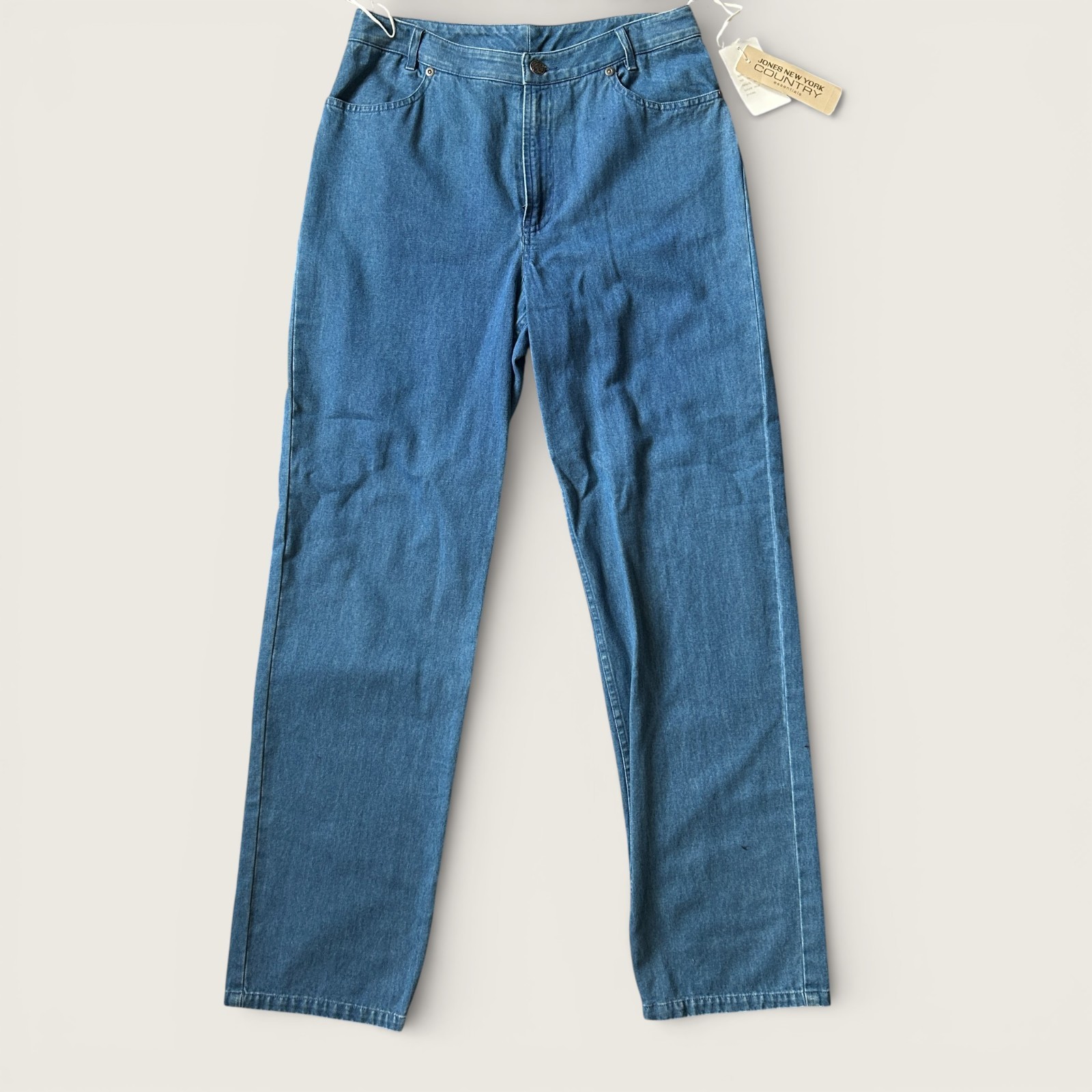Jones New York Country Essentials Women’s Denim Jeans NWT Straight Leg Size 8