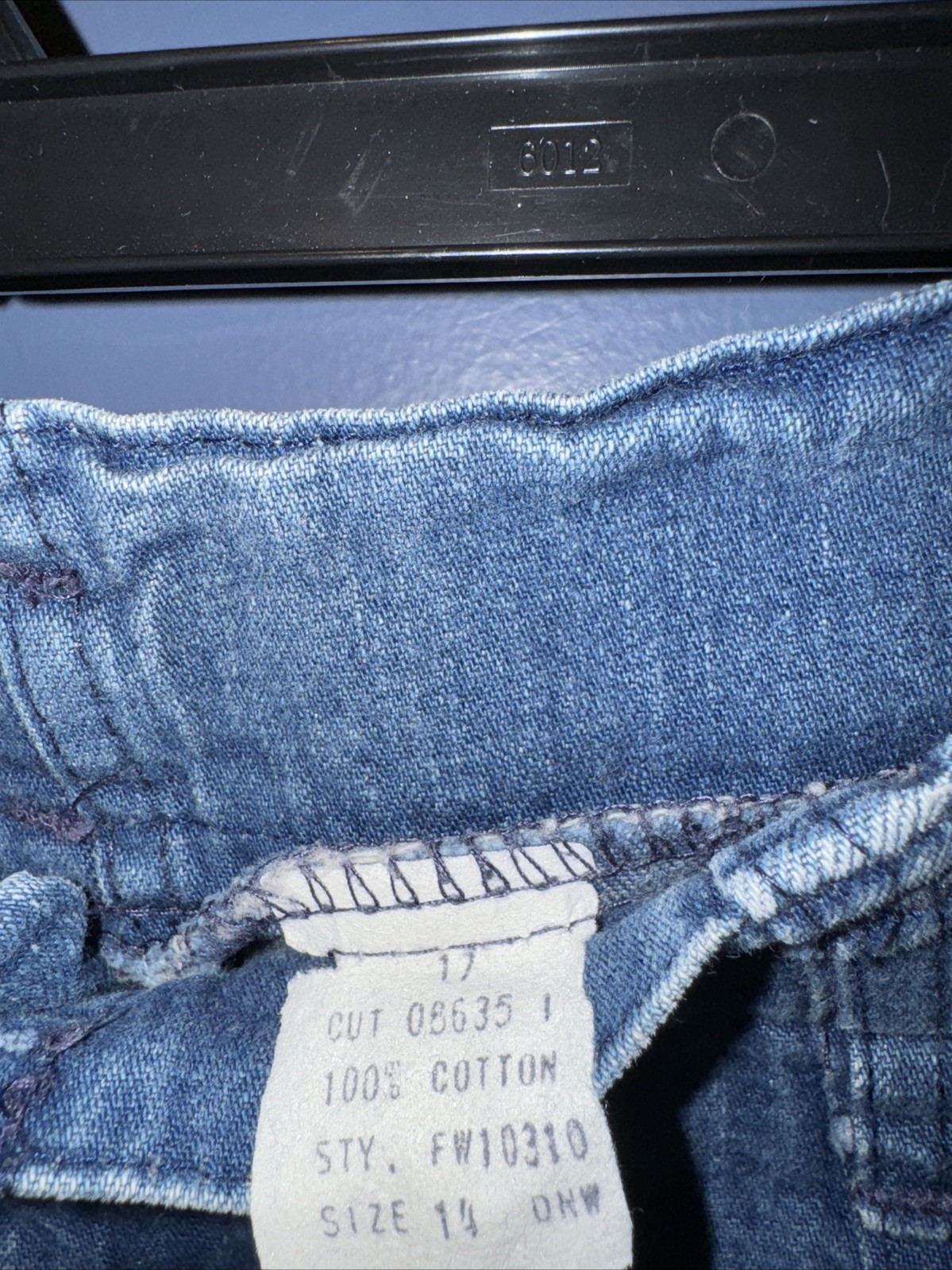 Womens 14 Vintage 1960’s Blue Jeans #42 Talon Zip Cherokee 32 X 28