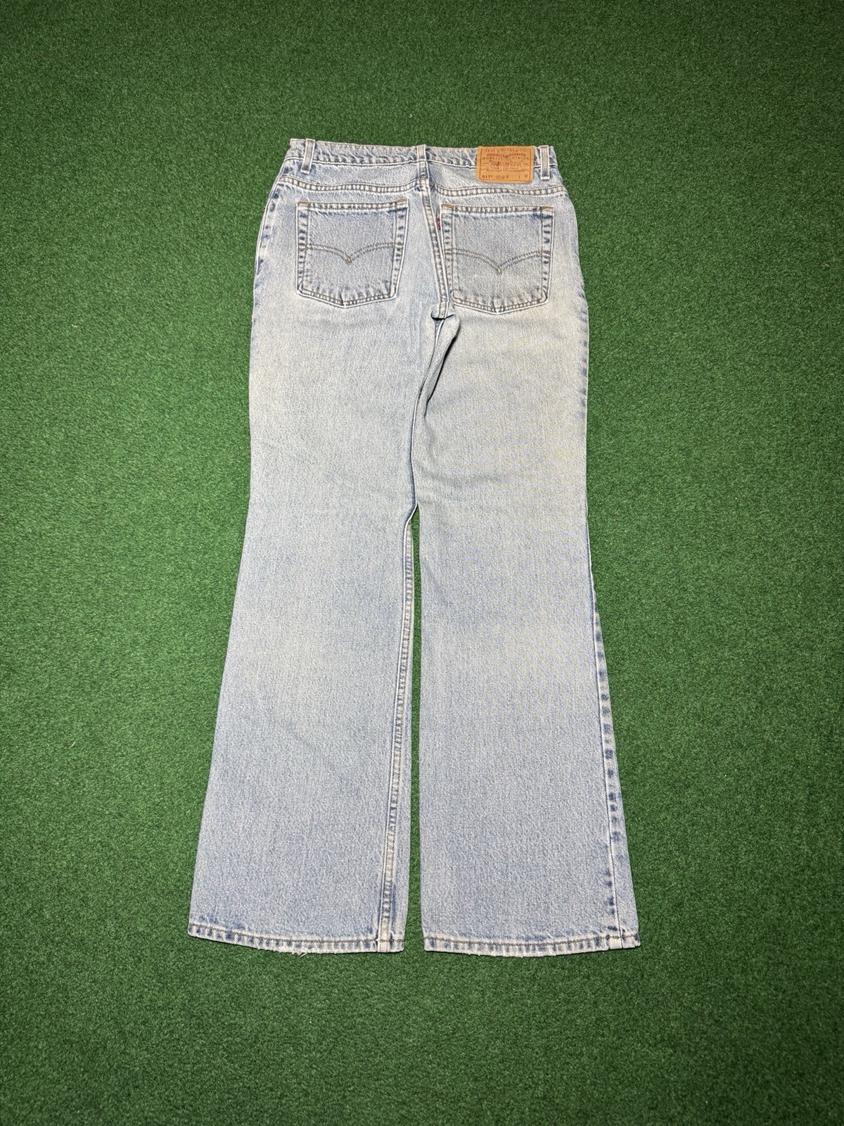 Levis 517 Womens 11 Jr Vintage 90s Low Rise Bootcut 32×31 Light Wash Flare