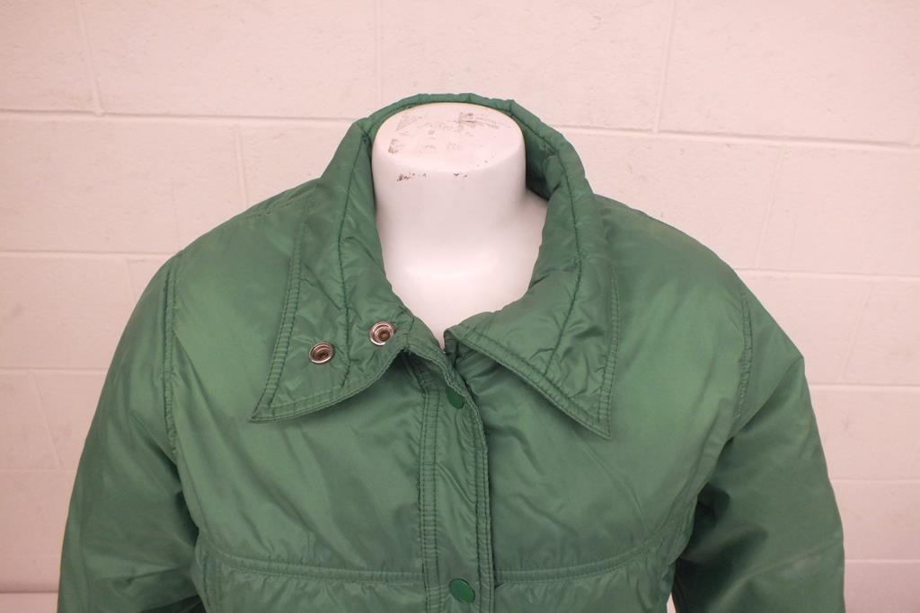 Vintage 1980s Shanahan Green Insulated Winter Jacket Women’s Large GREAT LOOK