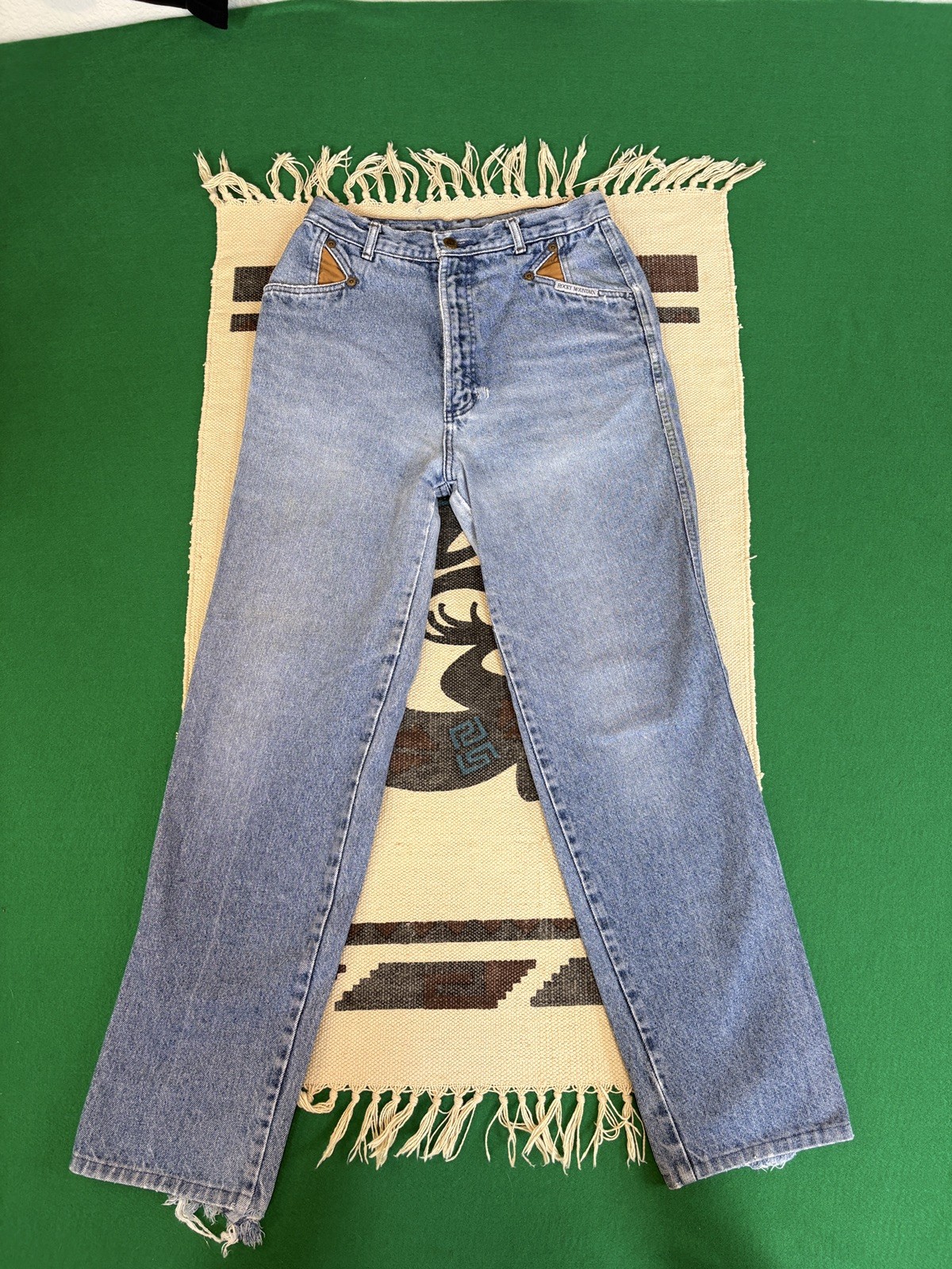 Vtg Rocky Mountain Clothing Co High Waist Bareback Denim Jeans Women’s Size 29/9
