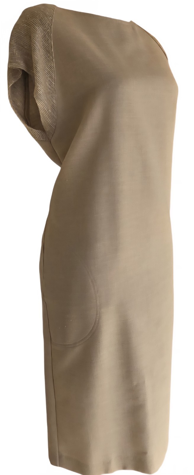 1980s ELLEN HART ORIGINALS Linen Dress With Matching Kimono Style Cardigan L/XL