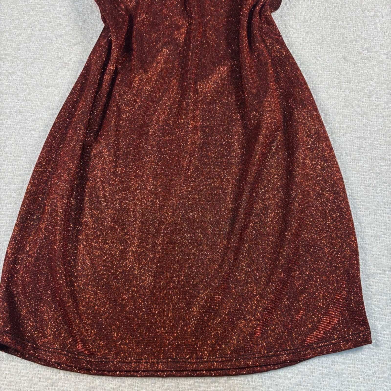 VTG Y2K charlotte russe red sparkle glitter mini dress 00s coquette party club