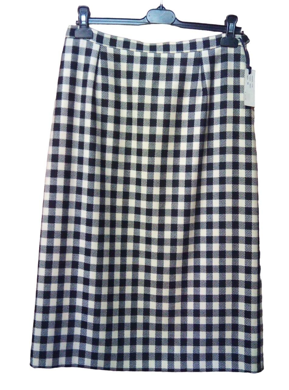Vintage Unique Pieces Skirt Size 46/48 Ita Wool Lined Made in Italy Autumn