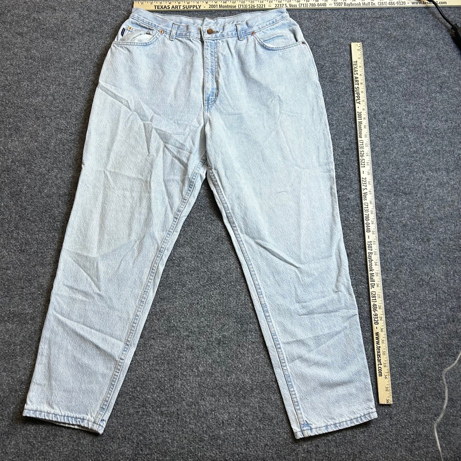 Chic Jeans Womens Size 20 Light Wash Denim High Waisted Tapered Vintage