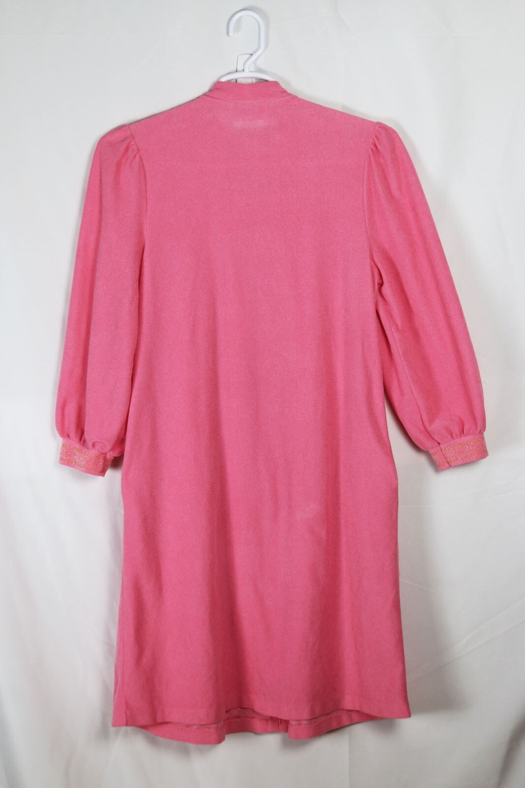 Vintage Vanity Fair Women’s Sz S Housecoat Pink Robe MCM Housewife Granny-Core