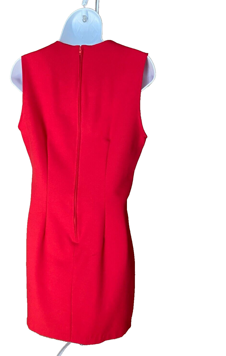 Vintage Boulevard de Paris Sleeveless Red Dress with attached belt