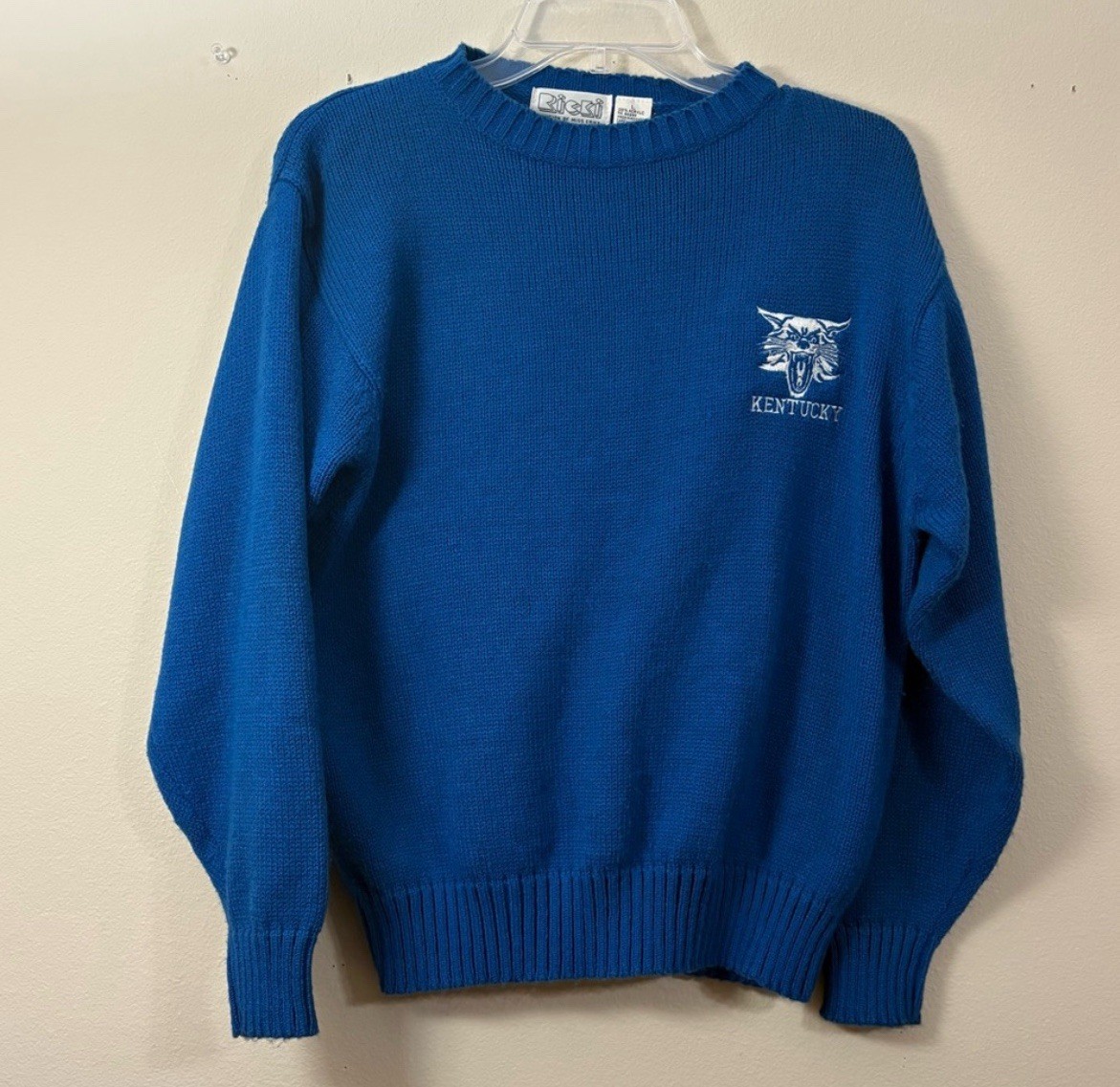Vintage Ricki University of Kentucky Wildcats sweater women’s L blue