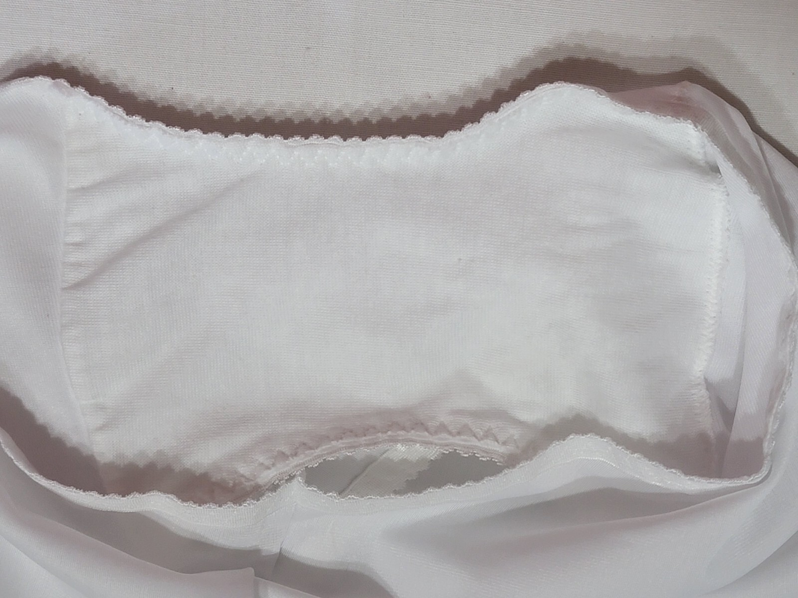 VINTAGE SHADOWLINE CLASSIC BRIEFS PANTY WHITE 17005 SIZE 1X NYLON SPANDEX MEXICO