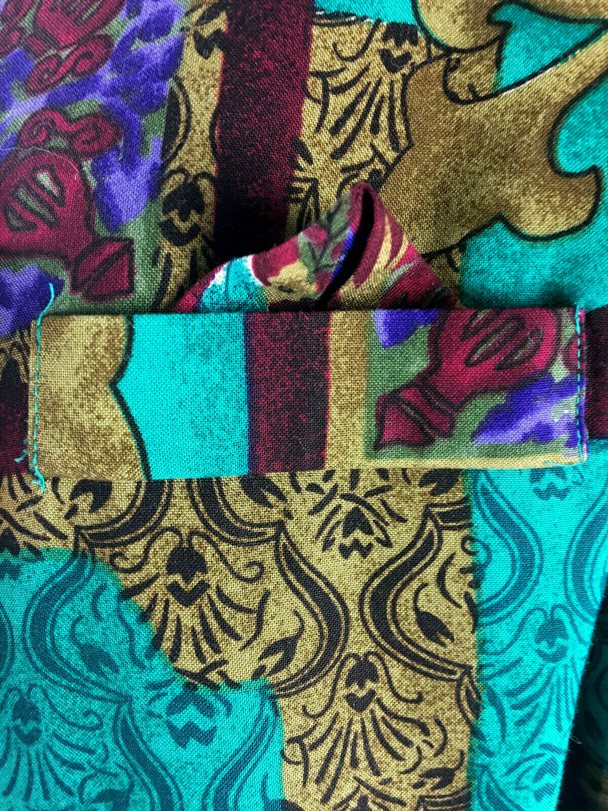 Vintage Multi-color Floral Women’s Rayon Jacket Top – Robert Too – Size 22WP