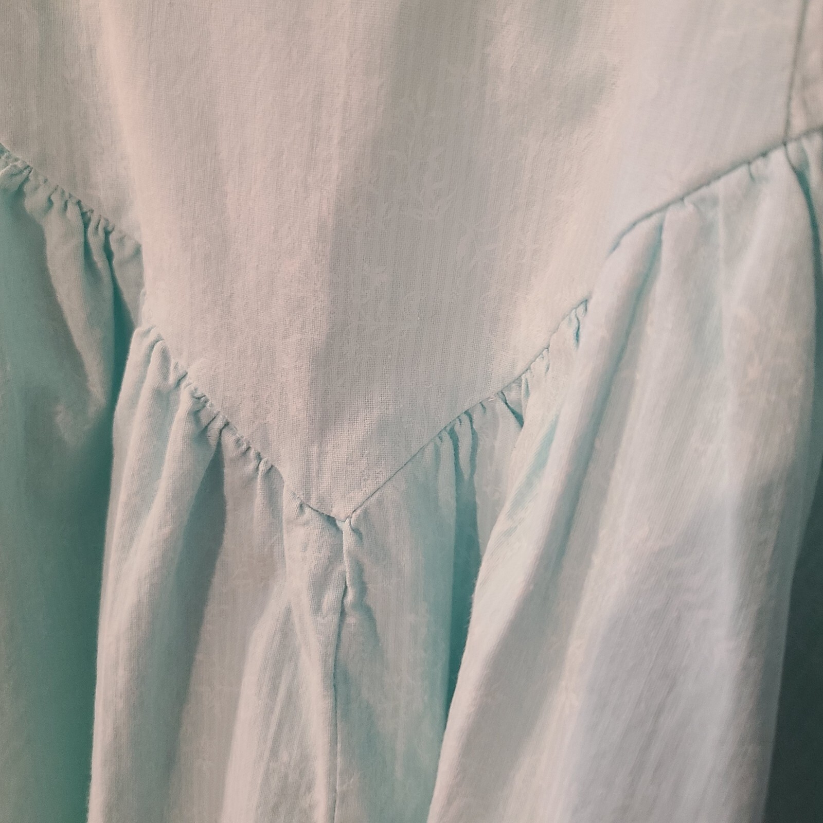Vtg 80’s Joni Blair Dress Sz 7 Pastel Blue Green Stripes Floral Retro Sundress