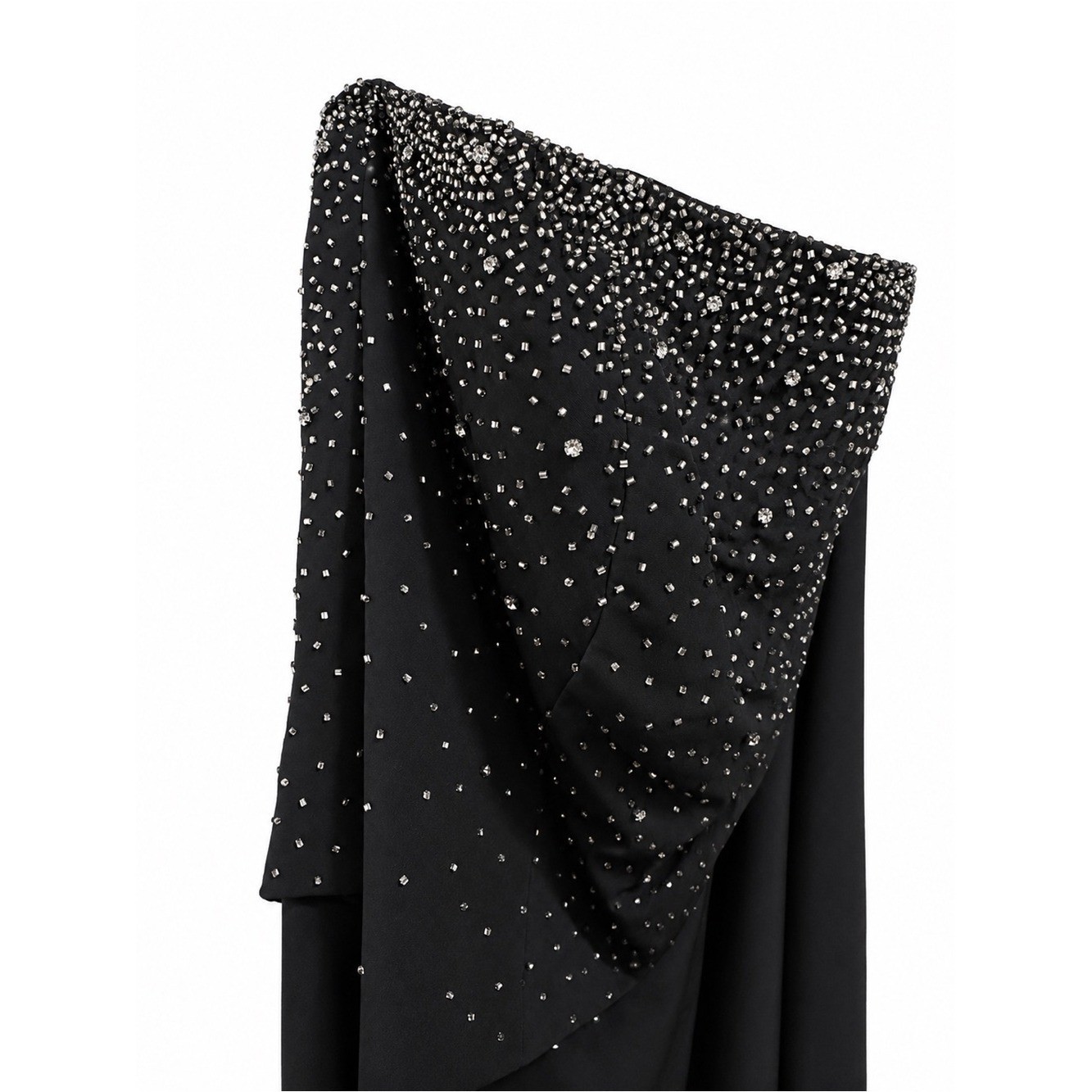 Avanti Designs Vintage Black Beaded Strapless Formal Gown Women’s Cocktail Dress