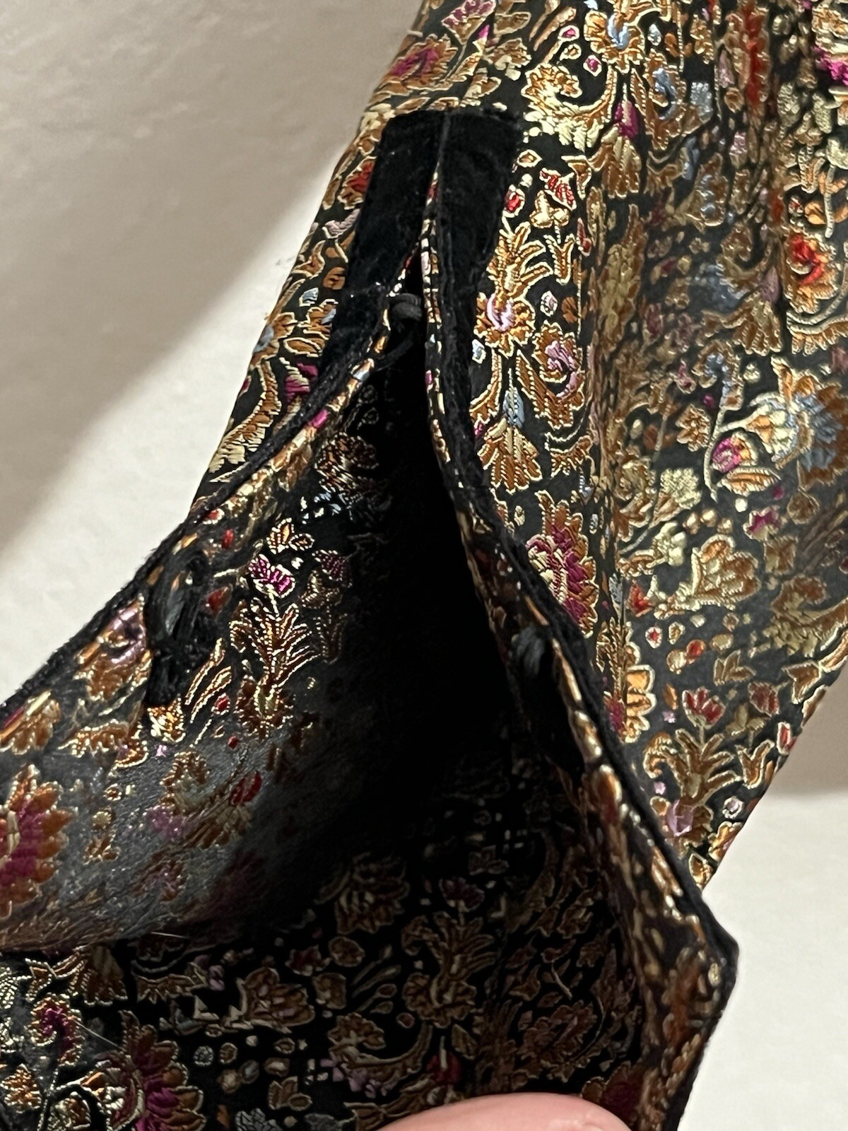 Vintage WDNY Size 4 Mandarin Asian Tapestry Brocade Embroidered Retro Jacket