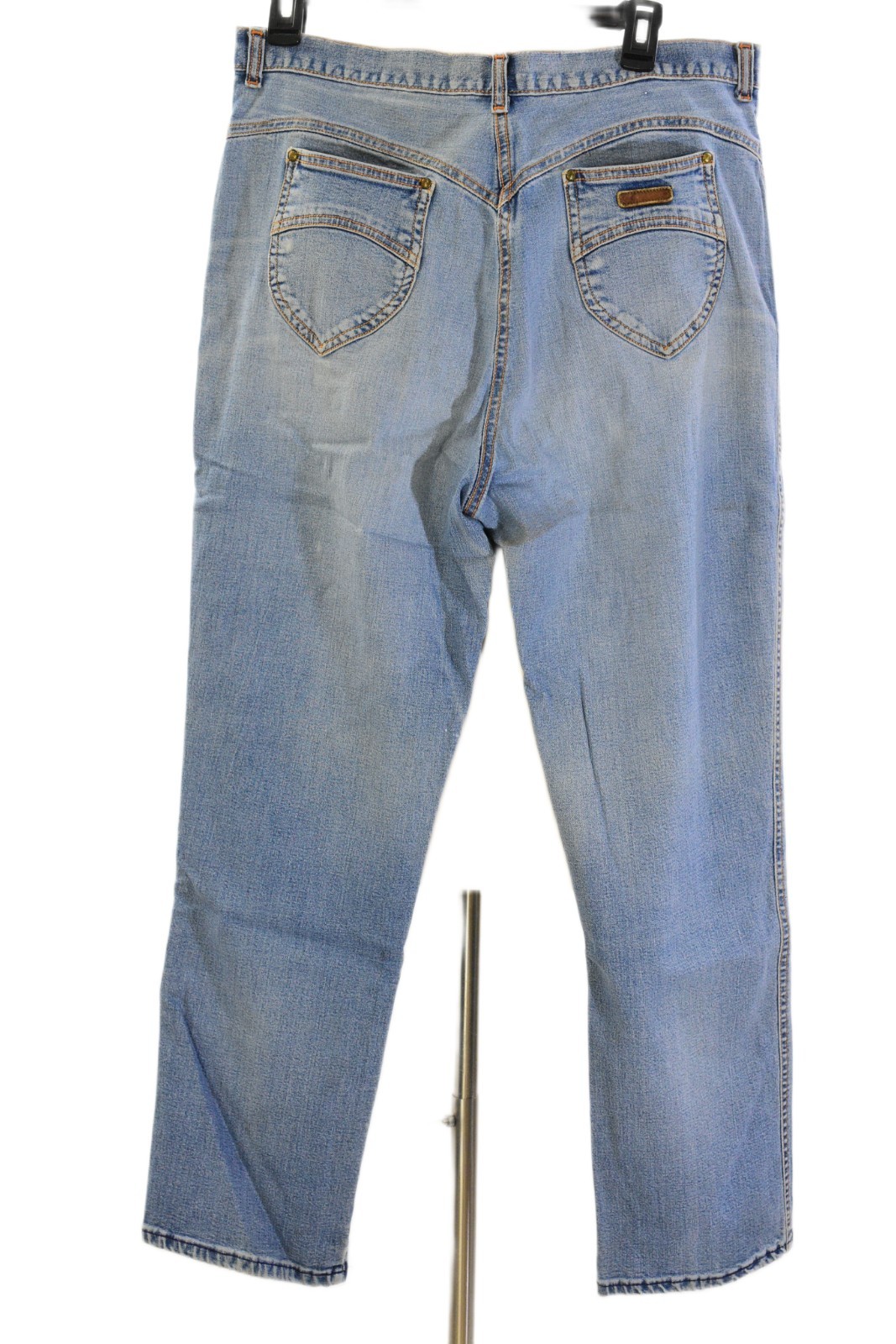 80s Vintage Gitano Jeans Womens Light Wash High Waist Straight Leg L 14 16 Denim