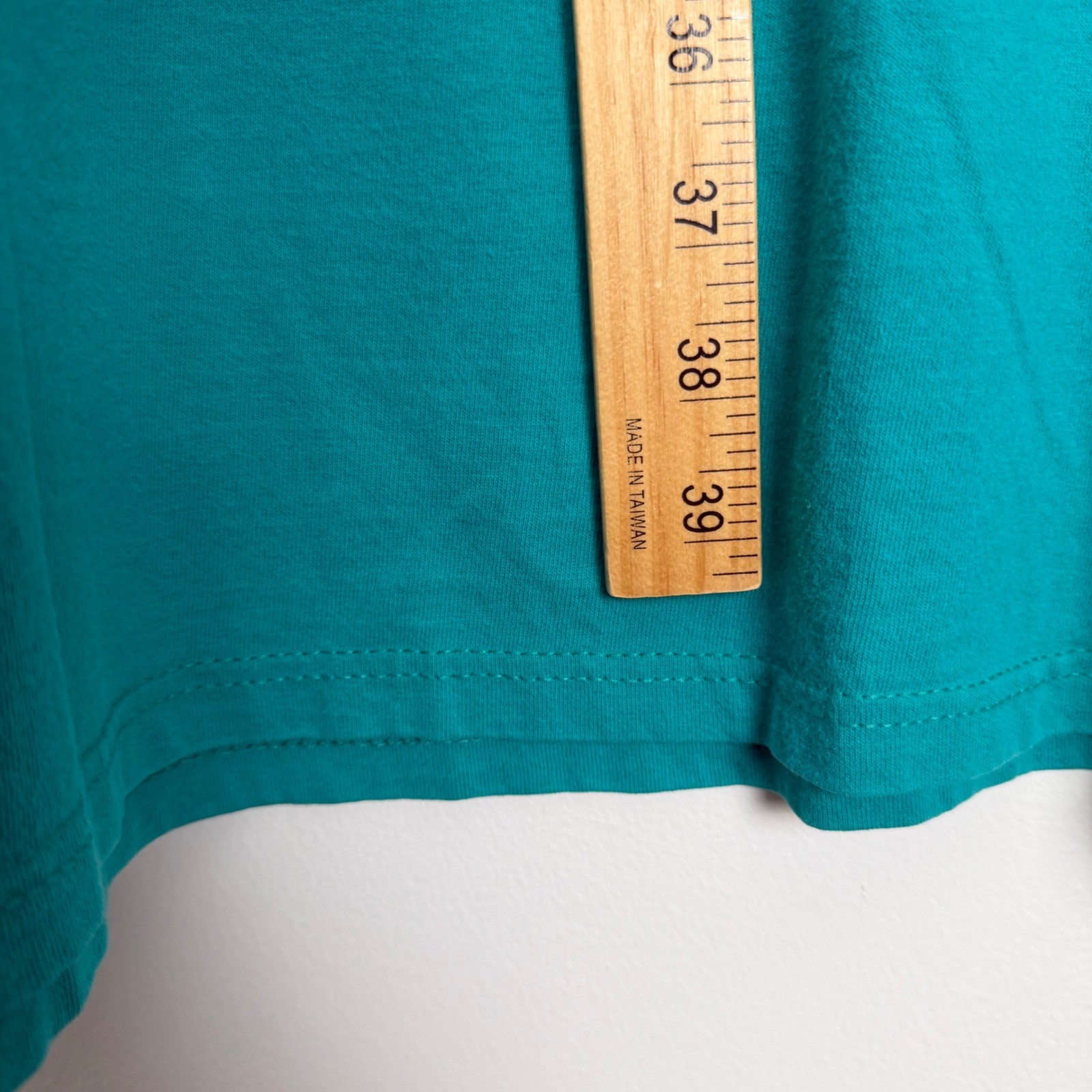 Vintage Jerzees Angel Fire New Mexico Skiing T-Shirt Dress Teal Nancy Halter OS