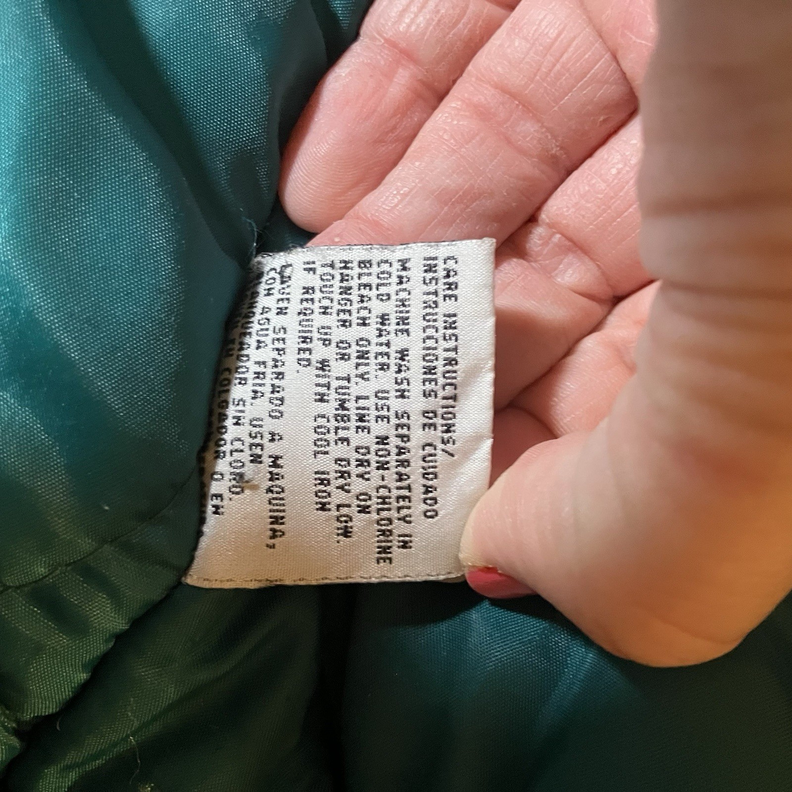 Vintage Out Brook Jacket Plaid Patches Teal Women’s Coat Size Medium