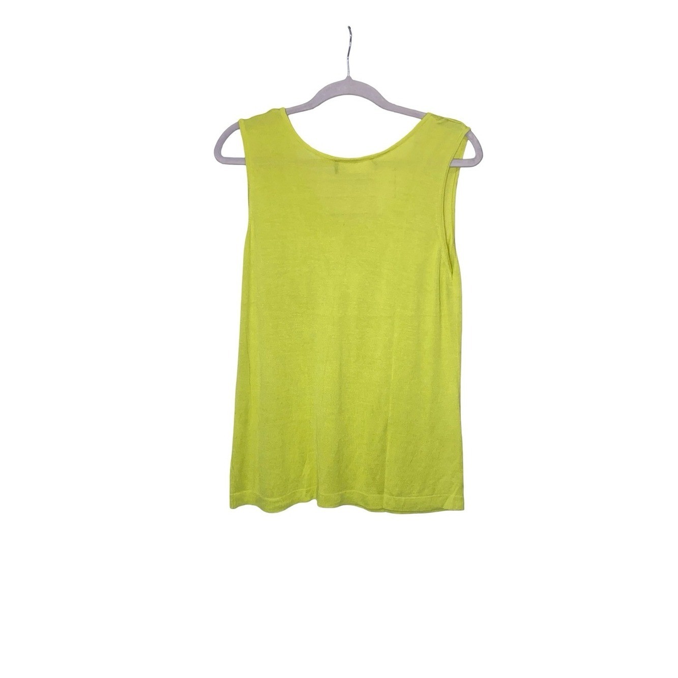 VTG Dino Valiano Germany Lime Green Knit Tank Top – Size M – European Luxury