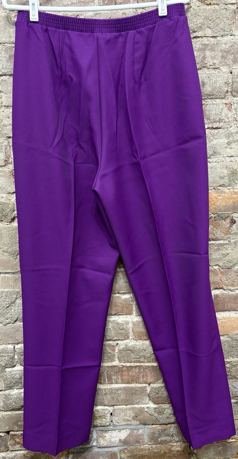 Vintage DONOVAN GALVANI OF DALLAS Plum Purple Pull On Pants Women’s Size 16