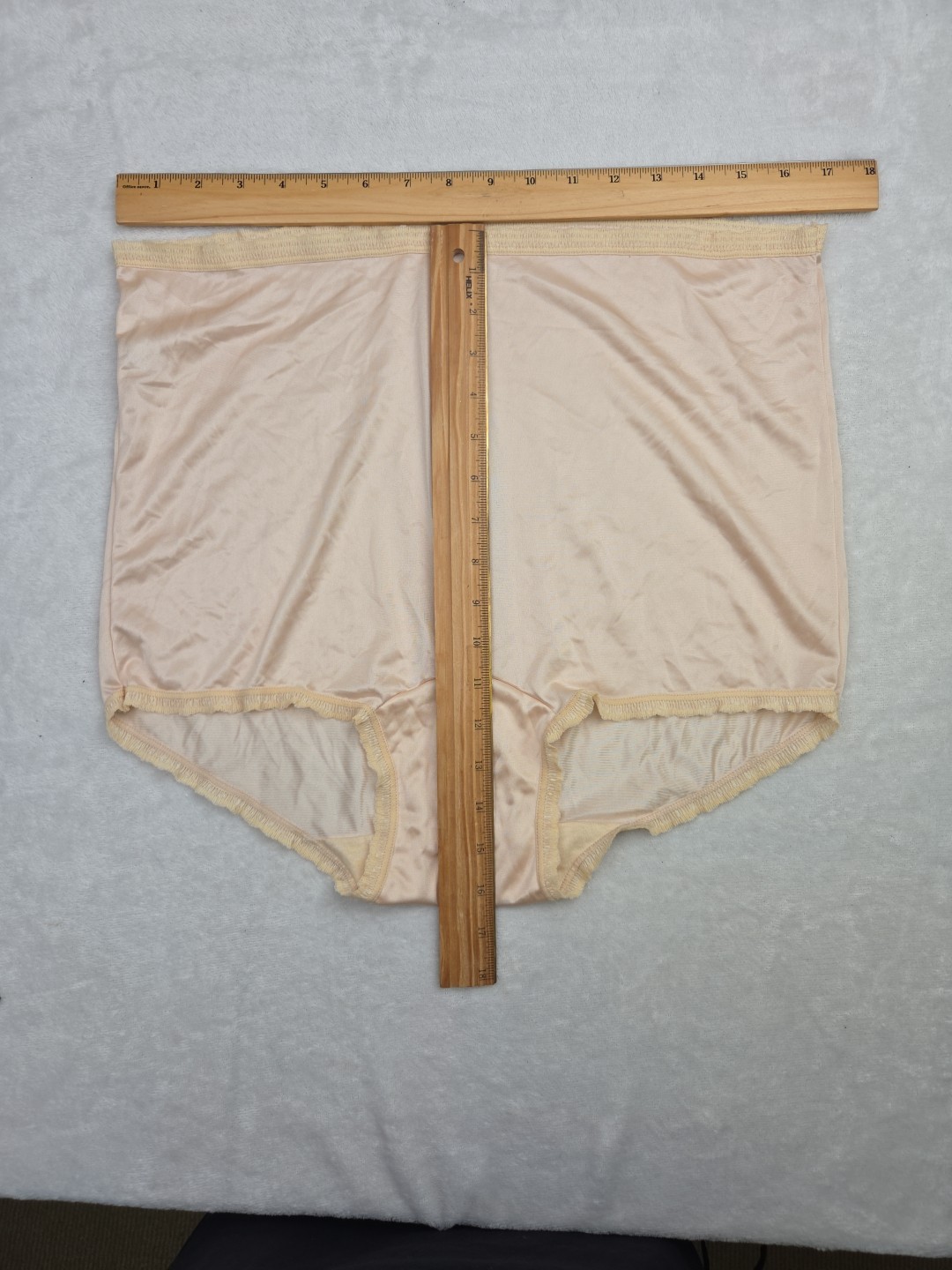Vtg 70s 80s BALI Freeform Panty Antron Nylon Brief Pinup 2142 Beige Size 7 Large