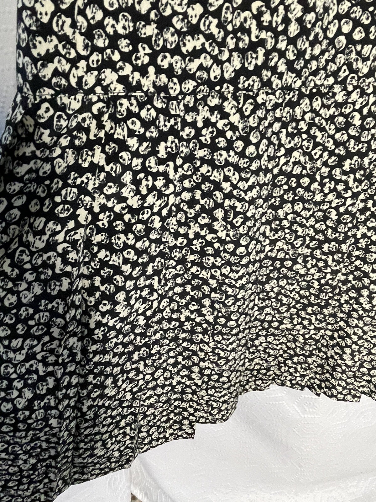 Lot Of 2 80s Dresses 10 Black White Act 1 Liz Robert’s Lace Collar Pleats
