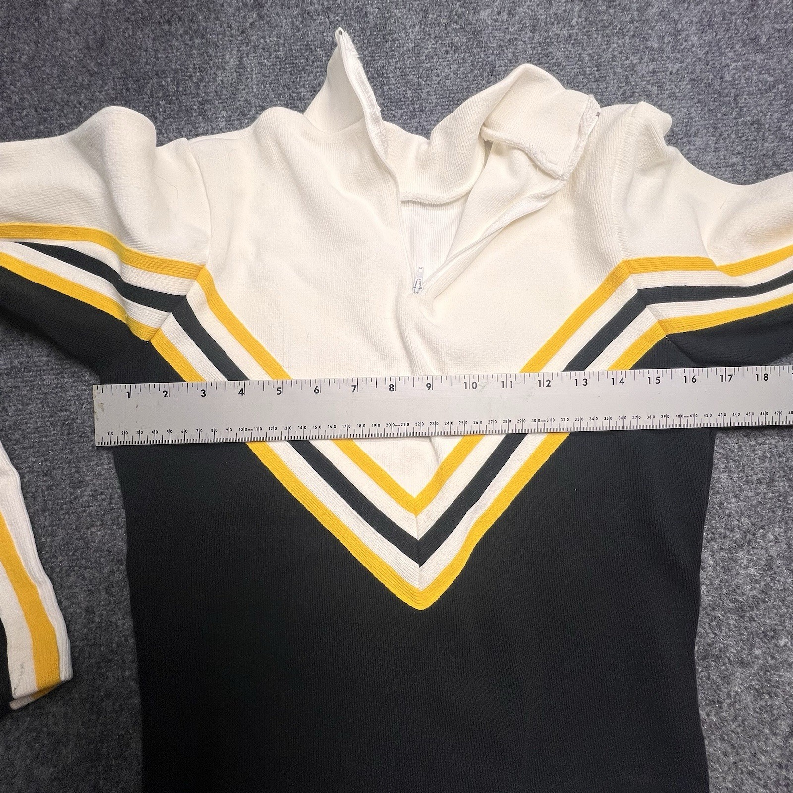 Vintage Varsity Spirit Fashions Steelers Cheer Sweater Black Gold USA