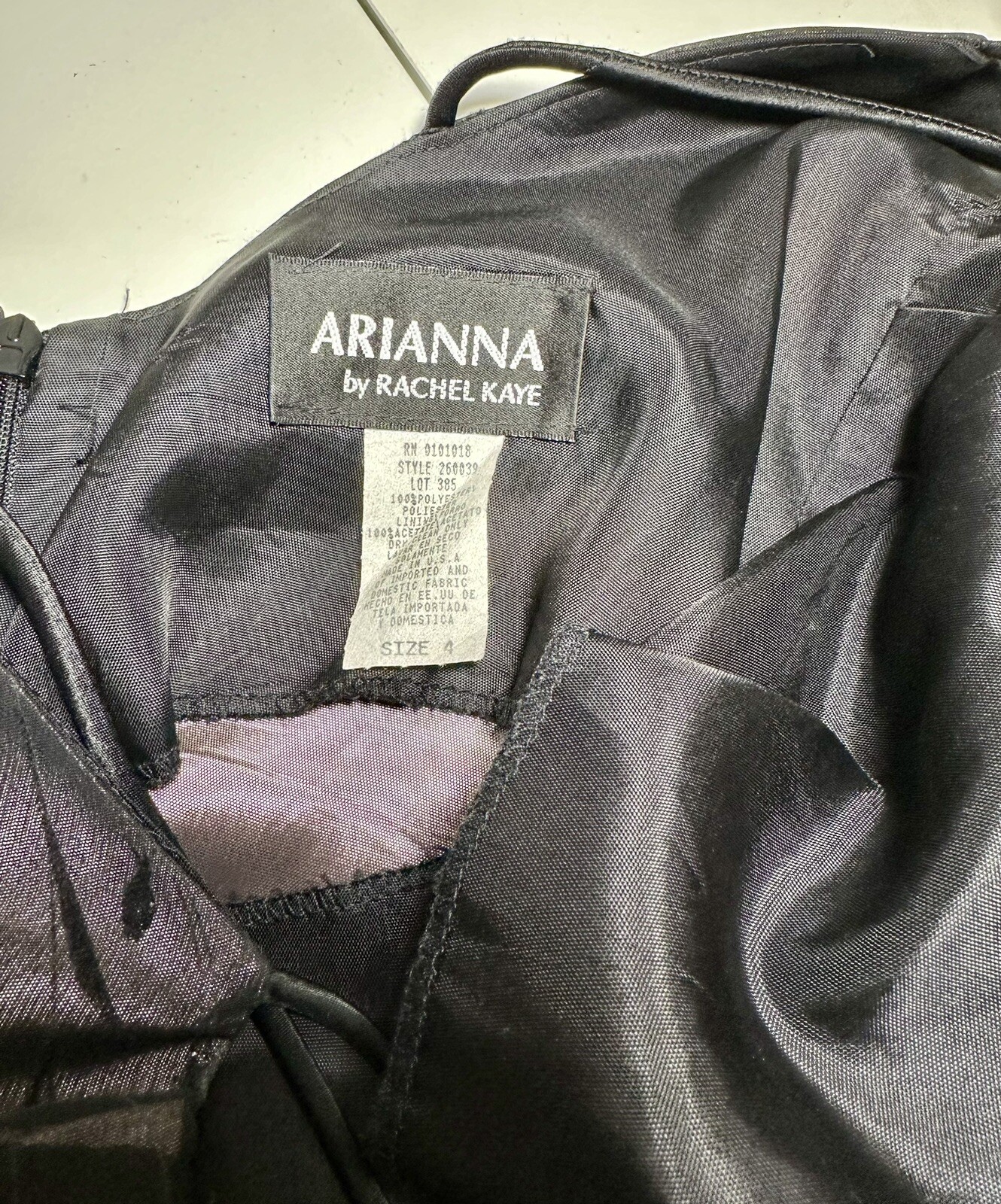 VTG Y2K Arianna By Rachel Kaye Black Mesh Overlay Whimsigoth Dress Sz 4