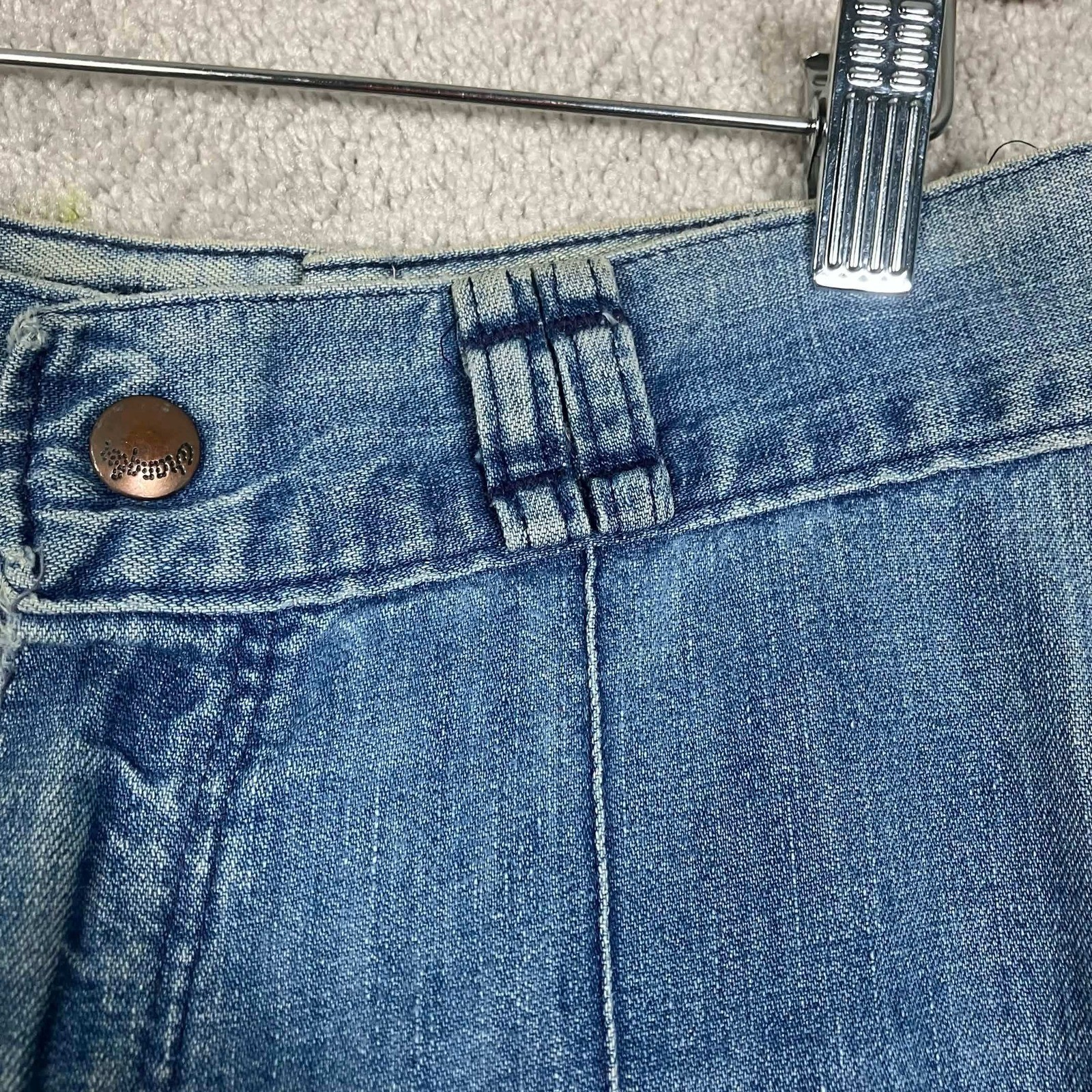 VTG 70s Wrangler Womens High Rise Wide Leg Jeans Blue Denim Scovill Zipper 26×27