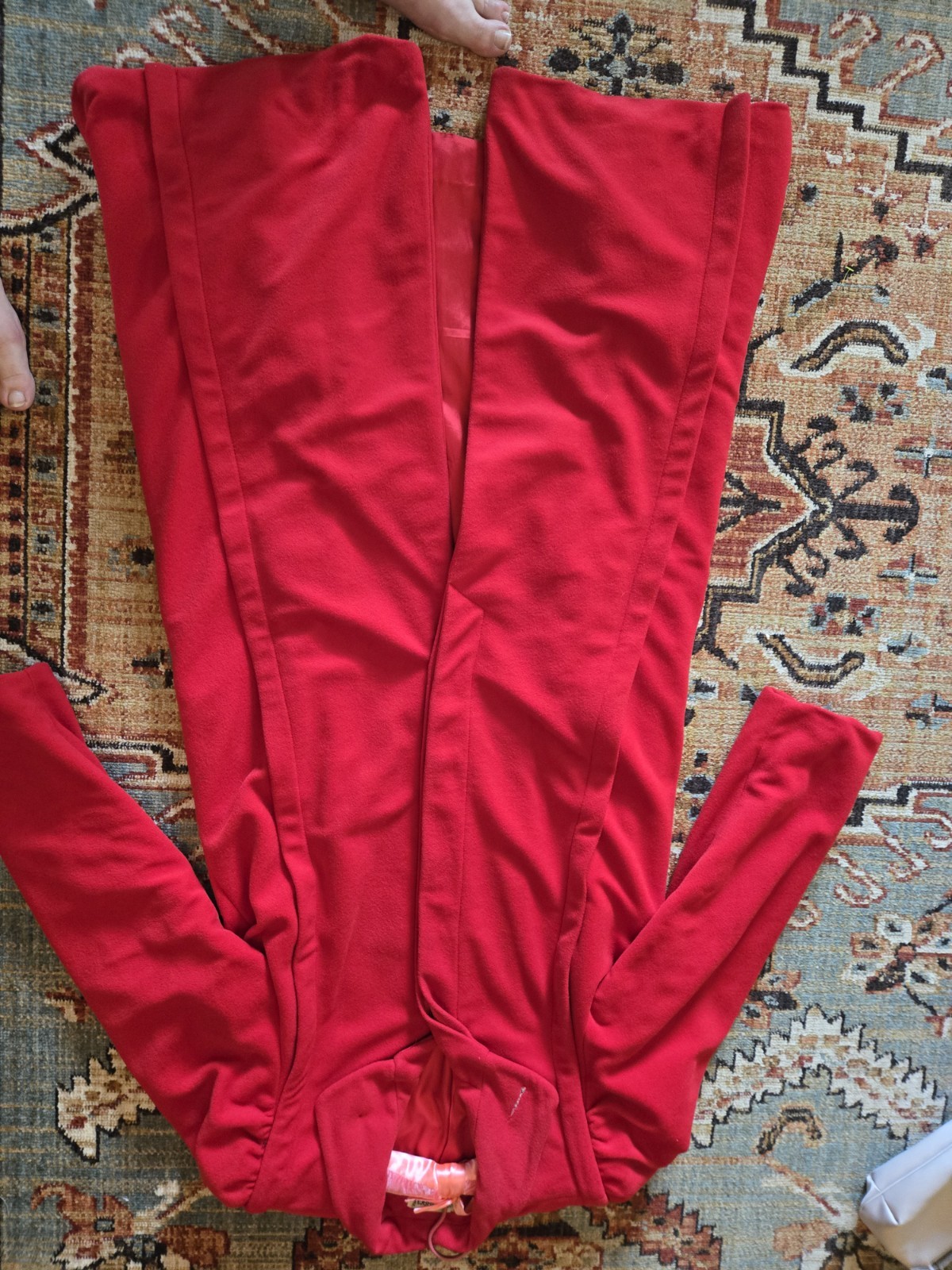 Vintage MCM 60’s 70s Kashmiracle Wellington Red Long Coat Satin Lined Size?
