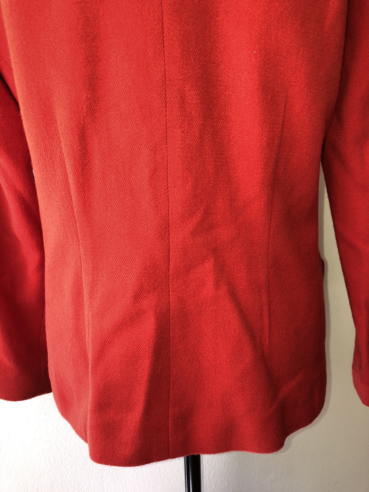 Vintage ’90s Red Double Breasted Military Style Blazer/Jacket Boutique Europa 6