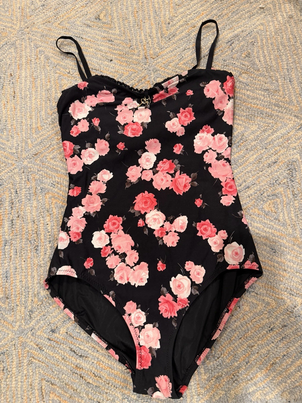 Vintage Y2K Floral Rose Juicy Couture Swimsuit M