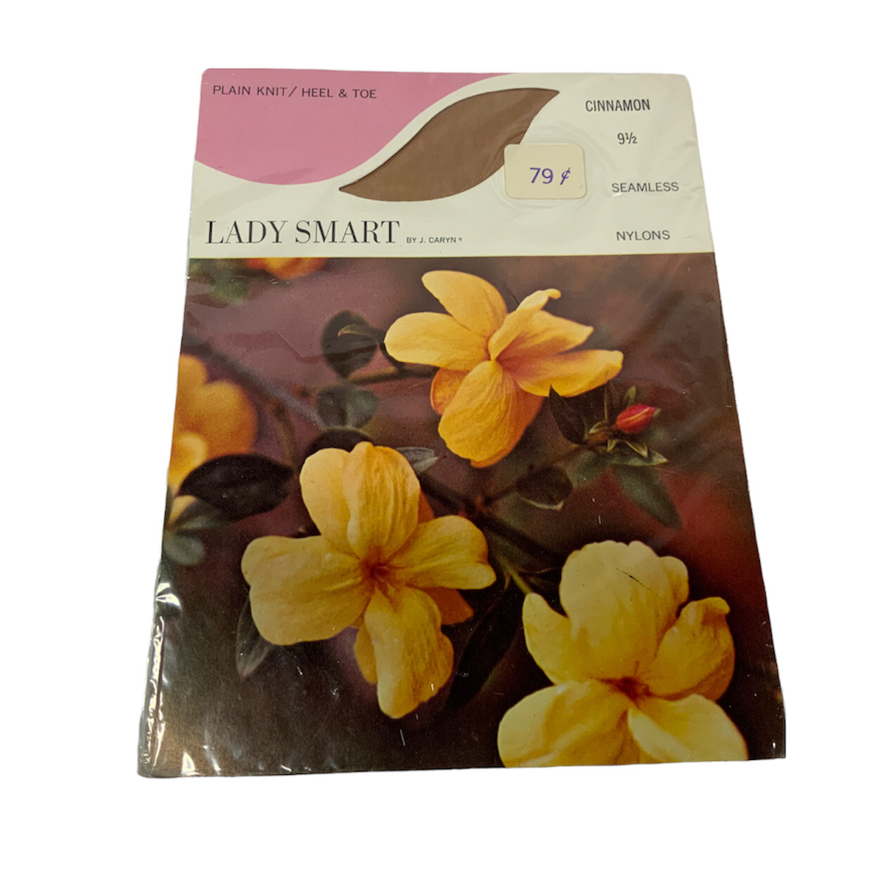 VINTAGE Lady Smart By J.CARYN Seamless 9.5 Cinnamon Nylons