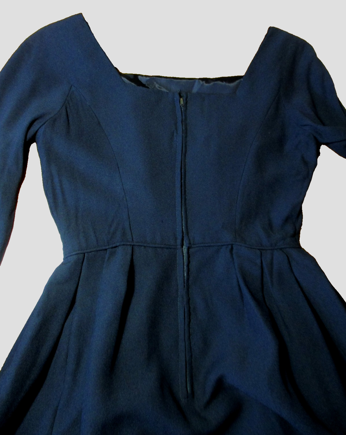 Vintage Stanton Jrs Dress XS/S Women Black Acetate/Polyester Long Sleeve