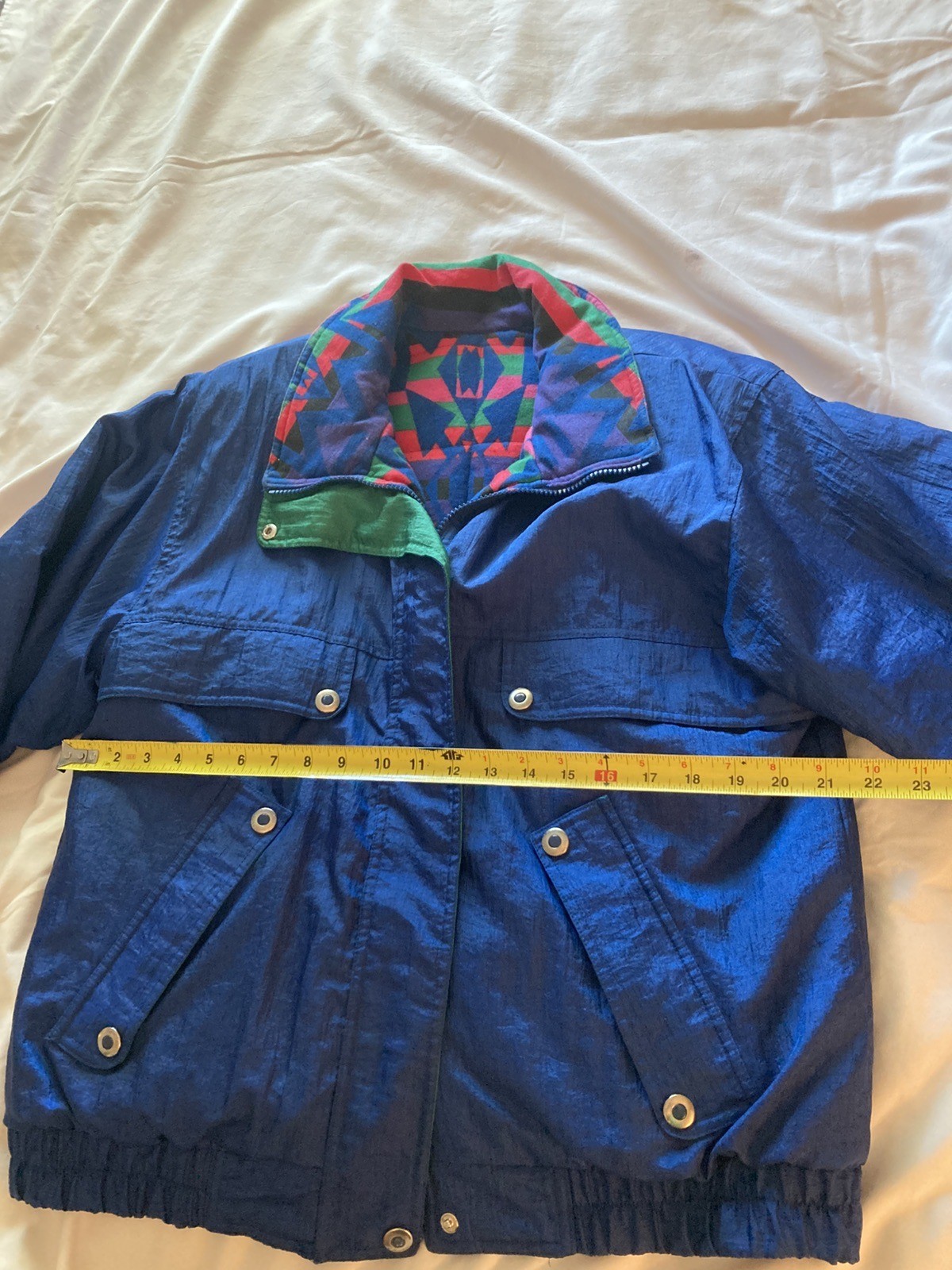 Vintage 80s 90s Andy Johns Retro Reversible Puffer Ski Jacket Coat Womens Medium