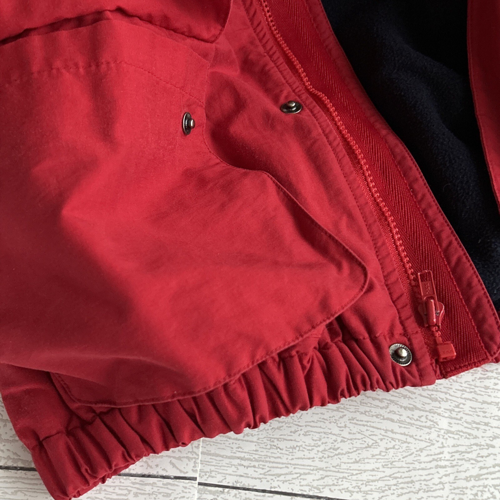 Ladies Ralph Lauren vintage Polo Jacket Red MED Elastic Waist Classic style EUC